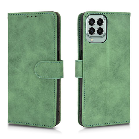 Custodia Portafoglio In Pelle Cover con Supporto L01Z per Samsung Galaxy M33 5G Verde