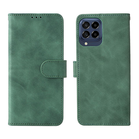 Custodia Portafoglio In Pelle Cover con Supporto L01Z per Samsung Galaxy M53 5G Verde