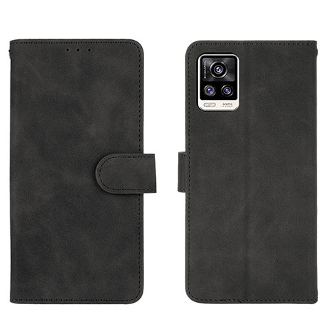 Custodia Portafoglio In Pelle Cover con Supporto L01Z per Vivo V20 (2021) Nero