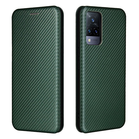 Custodia Portafoglio In Pelle Cover con Supporto L01Z per Vivo V21s 5G Verde