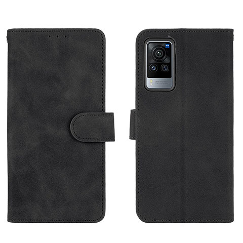 Custodia Portafoglio In Pelle Cover con Supporto L01Z per Vivo X60 Pro 5G Nero