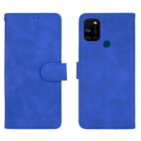 Custodia Portafoglio In Pelle Cover con Supporto L01Z per Wiko View5 Blu