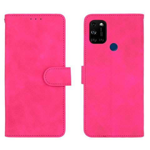 Custodia Portafoglio In Pelle Cover con Supporto L01Z per Wiko View5 Plus Rosa Caldo