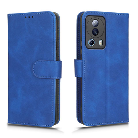 Custodia Portafoglio In Pelle Cover con Supporto L01Z per Xiaomi Civi 2 5G Blu