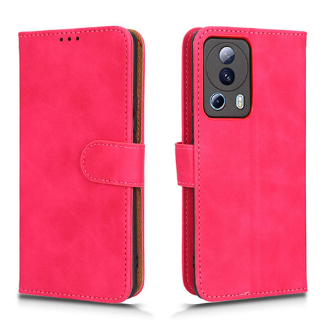 Custodia Portafoglio In Pelle Cover con Supporto L01Z per Xiaomi Civi 2 5G Rosa Caldo