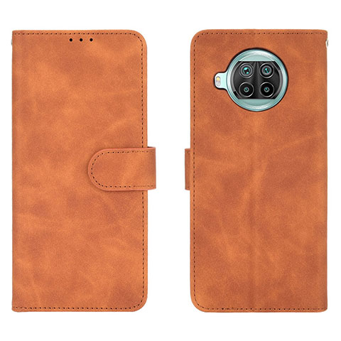 Custodia Portafoglio In Pelle Cover con Supporto L01Z per Xiaomi Mi 10i 5G Marrone