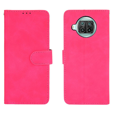 Custodia Portafoglio In Pelle Cover con Supporto L01Z per Xiaomi Mi 10i 5G Rosa Caldo