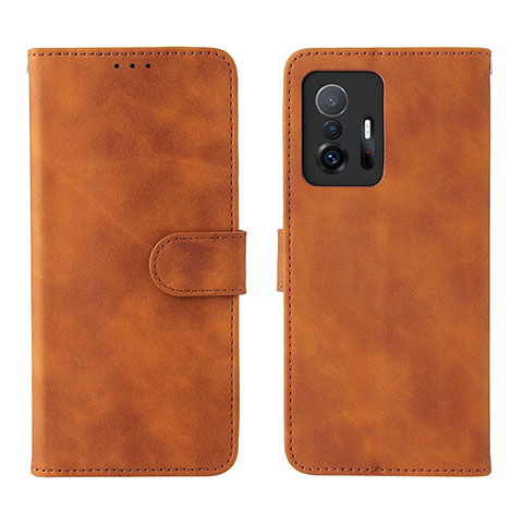 Custodia Portafoglio In Pelle Cover con Supporto L01Z per Xiaomi Mi 11T 5G Marrone