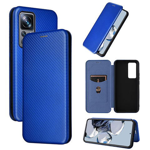 Custodia Portafoglio In Pelle Cover con Supporto L01Z per Xiaomi Mi 12T 5G Blu