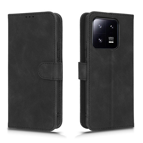 Custodia Portafoglio In Pelle Cover con Supporto L01Z per Xiaomi Mi 13 Pro 5G Nero