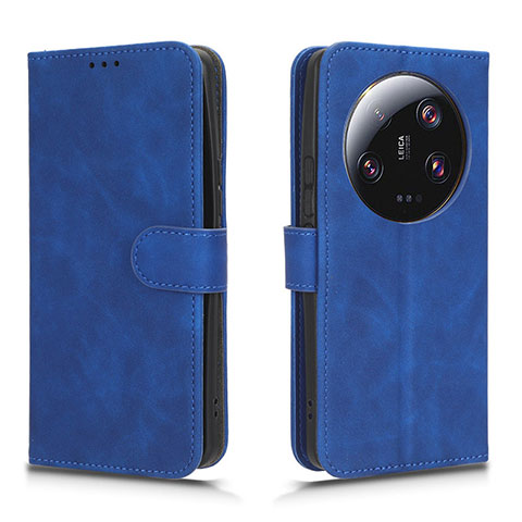 Custodia Portafoglio In Pelle Cover con Supporto L01Z per Xiaomi Mi 13 Ultra 5G Blu