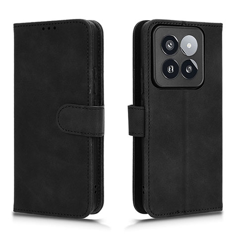 Custodia Portafoglio In Pelle Cover con Supporto L01Z per Xiaomi Mi 14 5G Nero