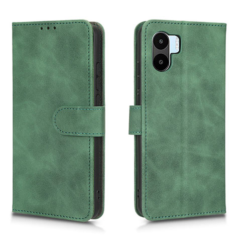 Custodia Portafoglio In Pelle Cover con Supporto L01Z per Xiaomi Poco C51 Verde