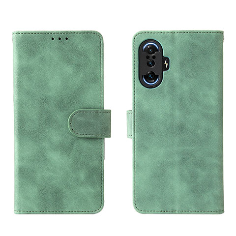 Custodia Portafoglio In Pelle Cover con Supporto L01Z per Xiaomi Poco F3 GT 5G Verde