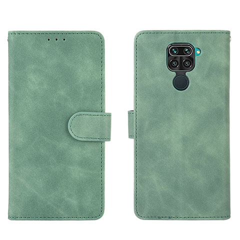 Custodia Portafoglio In Pelle Cover con Supporto L01Z per Xiaomi Redmi 10X 4G Verde