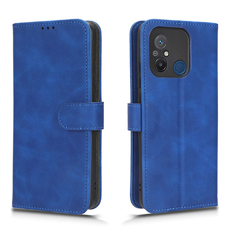 Custodia Portafoglio In Pelle Cover con Supporto L01Z per Xiaomi Redmi 11A 4G Blu