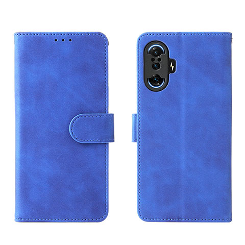 Custodia Portafoglio In Pelle Cover con Supporto L01Z per Xiaomi Redmi K40 Gaming 5G Blu