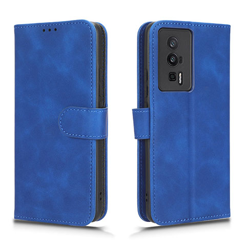 Custodia Portafoglio In Pelle Cover con Supporto L01Z per Xiaomi Redmi K60 5G Blu