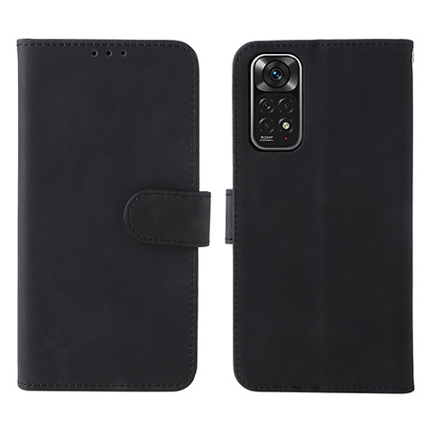 Custodia Portafoglio In Pelle Cover con Supporto L01Z per Xiaomi Redmi Note 11S 4G Nero