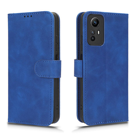 Custodia Portafoglio In Pelle Cover con Supporto L01Z per Xiaomi Redmi Note 12S Blu