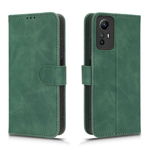 Custodia Portafoglio In Pelle Cover con Supporto L01Z per Xiaomi Redmi Note 12S Verde