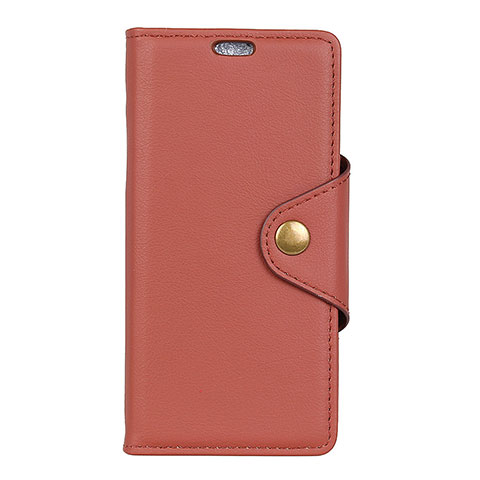 Custodia Portafoglio In Pelle Cover con Supporto L02 per Asus Zenfone 5 ZS620KL Marrone