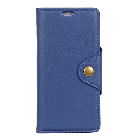 Custodia Portafoglio In Pelle Cover con Supporto L02 per Asus Zenfone Max Pro M1 ZB601KL Blu