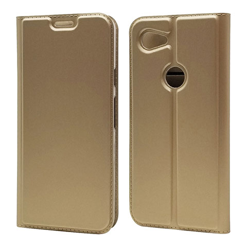 Custodia Portafoglio In Pelle Cover con Supporto L02 per Google Pixel 3a XL Oro