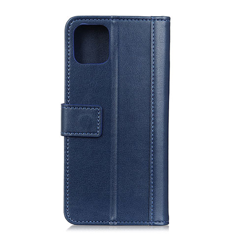 Custodia Portafoglio In Pelle Cover con Supporto L02 per Google Pixel 4 Blu