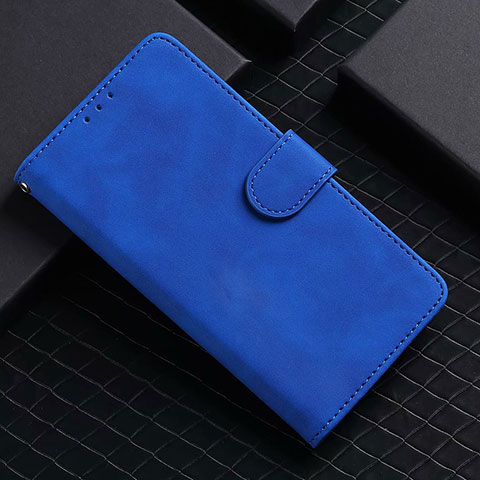 Custodia Portafoglio In Pelle Cover con Supporto L02 per Google Pixel 5 Blu