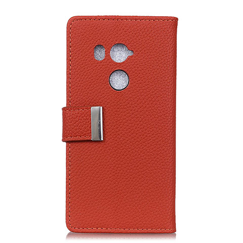 Custodia Portafoglio In Pelle Cover con Supporto L02 per HTC U11 Eyes Rosso Rosa