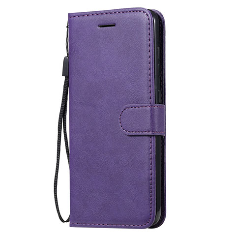 Custodia Portafoglio In Pelle Cover con Supporto L02 per Nokia 7.2 Viola