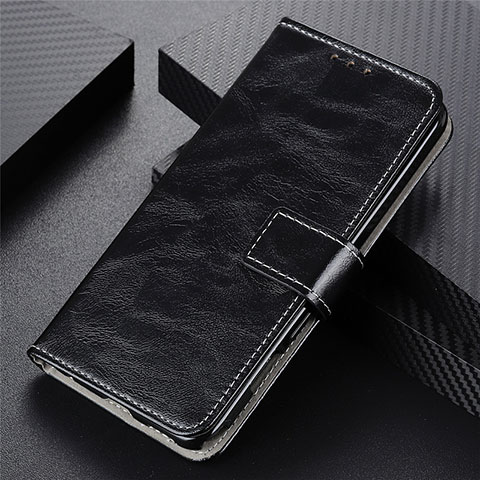 Custodia Portafoglio In Pelle Cover con Supporto L02 per Oppo F17 Pro Nero