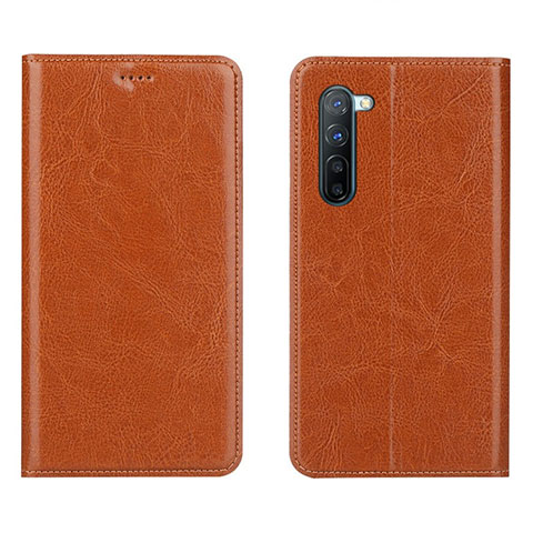 Custodia Portafoglio In Pelle Cover con Supporto L02 per Oppo K7 5G Arancione