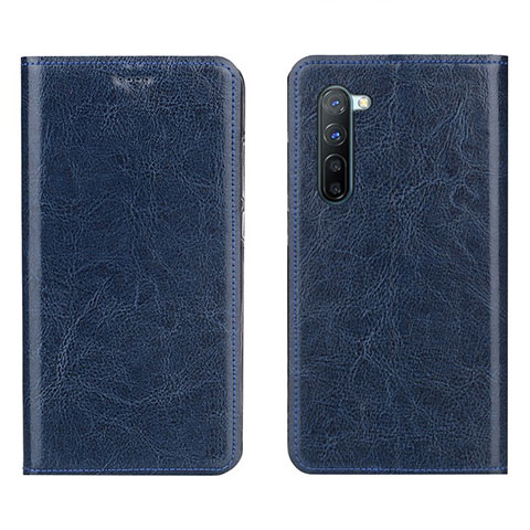 Custodia Portafoglio In Pelle Cover con Supporto L02 per Oppo K7 5G Blu