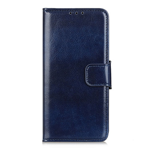 Custodia Portafoglio In Pelle Cover con Supporto L02 per Oppo Reno4 4G Blu