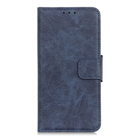 Custodia Portafoglio In Pelle Cover con Supporto L02 per Realme C11 Blu