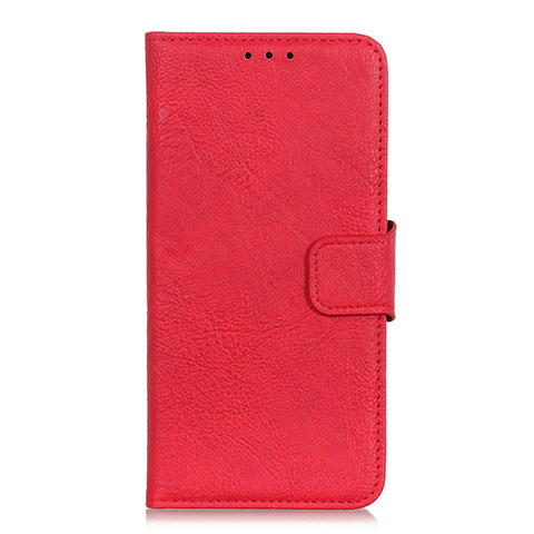 Custodia Portafoglio In Pelle Cover con Supporto L02 per Realme C11 Rosso