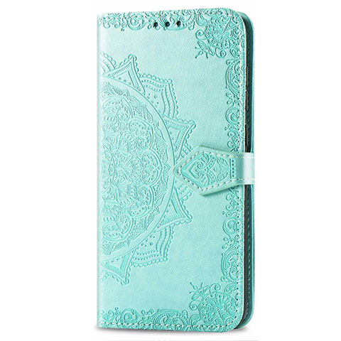 Custodia Portafoglio In Pelle Cover con Supporto L02 per Realme C3 Verde