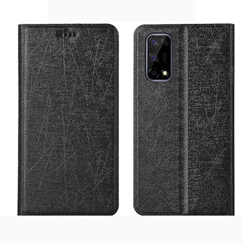 Custodia Portafoglio In Pelle Cover con Supporto L02 per Realme Narzo 30 Pro 5G Nero