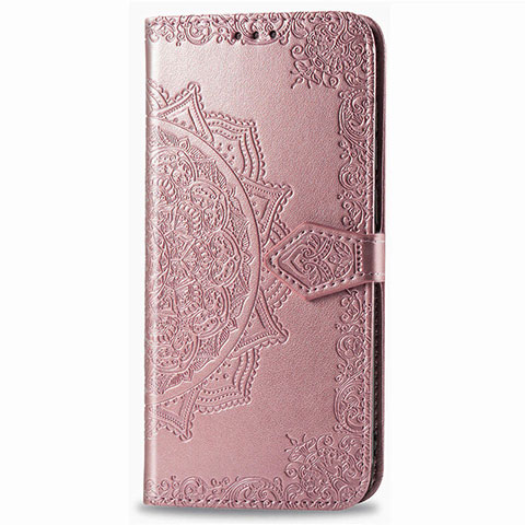 Custodia Portafoglio In Pelle Cover con Supporto L02 per Samsung Galaxy XCover Pro Oro Rosa