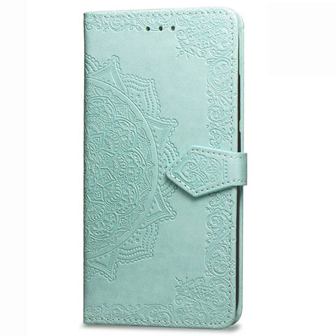 Custodia Portafoglio In Pelle Cover con Supporto L02 per Samsung Galaxy XCover Pro Verde Pastello