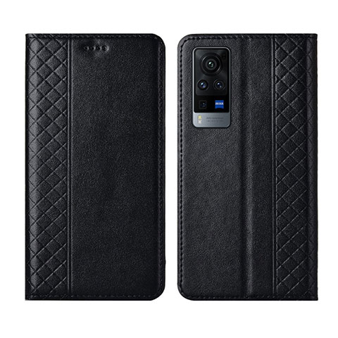 Custodia Portafoglio In Pelle Cover con Supporto L02 per Vivo X60 Pro 5G Nero