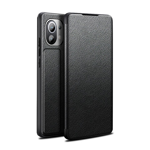 Custodia Portafoglio In Pelle Cover con Supporto L02 per Xiaomi Mi 11 Lite 5G NE Nero