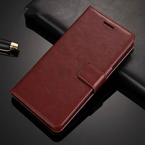 Custodia Portafoglio In Pelle Cover con Supporto L02 per Xiaomi Redmi 8A Marrone