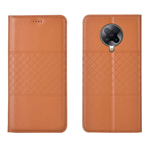 Custodia Portafoglio In Pelle Cover con Supporto L02 per Xiaomi Redmi K30 Pro Zoom Arancione