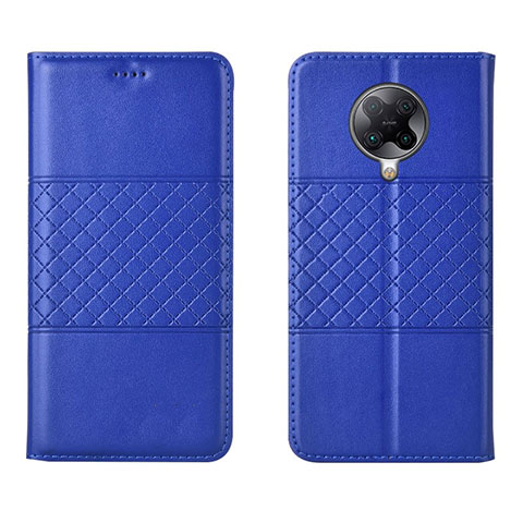 Custodia Portafoglio In Pelle Cover con Supporto L02 per Xiaomi Redmi K30 Pro Zoom Blu