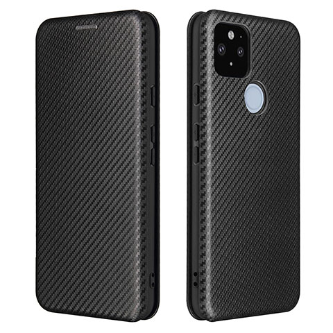 Custodia Portafoglio In Pelle Cover con Supporto L02Z per Google Pixel 5a 5G Nero