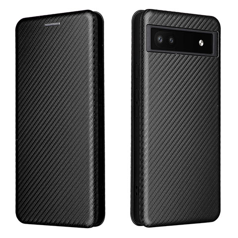 Custodia Portafoglio In Pelle Cover con Supporto L02Z per Google Pixel 6a 5G Nero