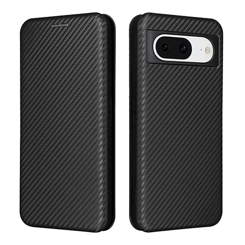 Custodia Portafoglio In Pelle Cover con Supporto L02Z per Google Pixel 8 5G Nero